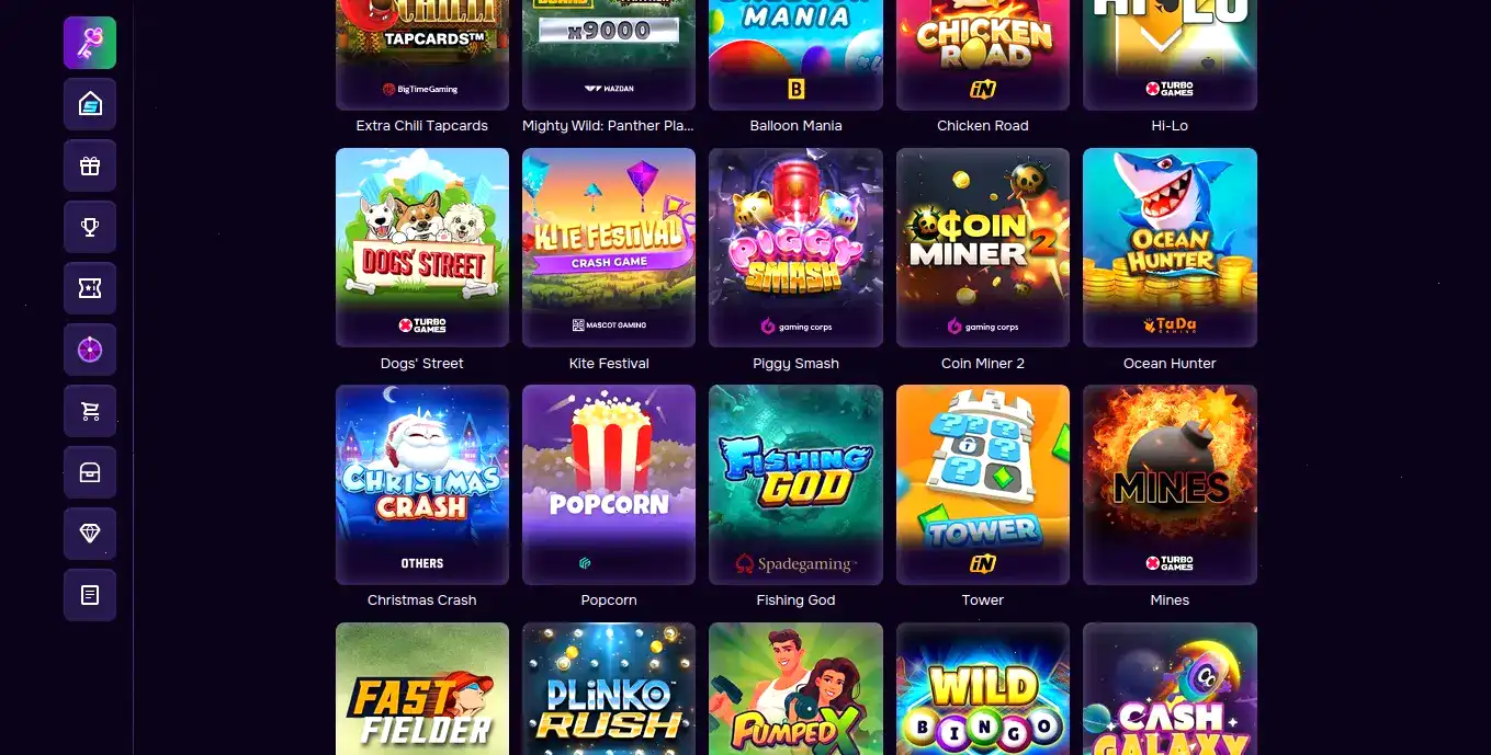 мобильная версия Vulkan Zhara casino